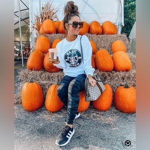 Spanx faux leather camo leggings